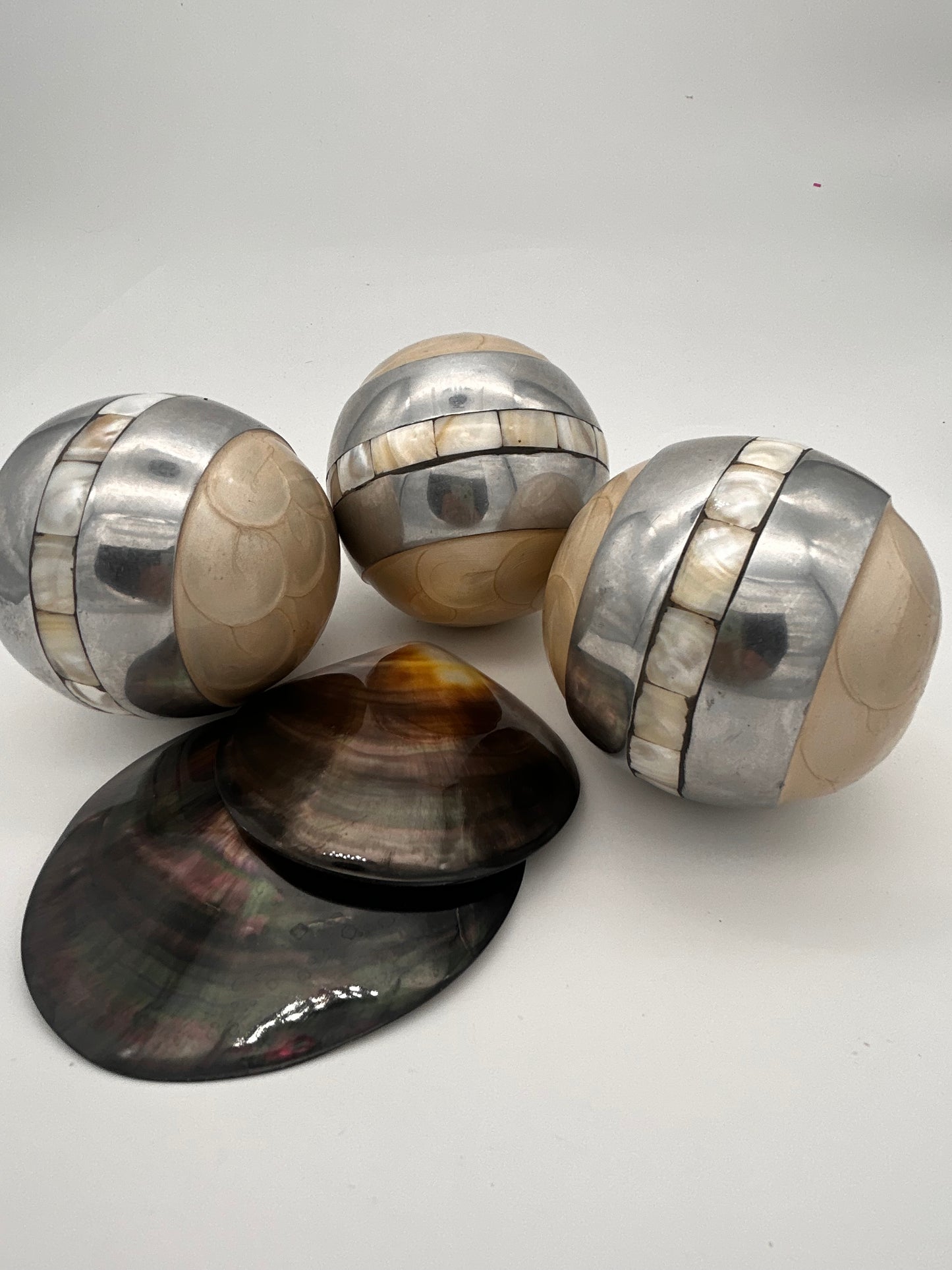 Plateau noël nacre véritable