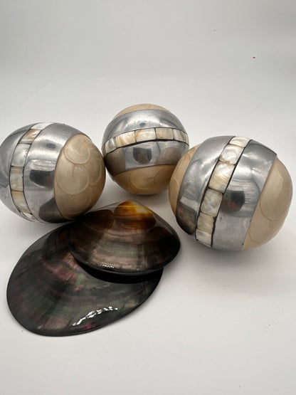 Plateau noël nacre véritable