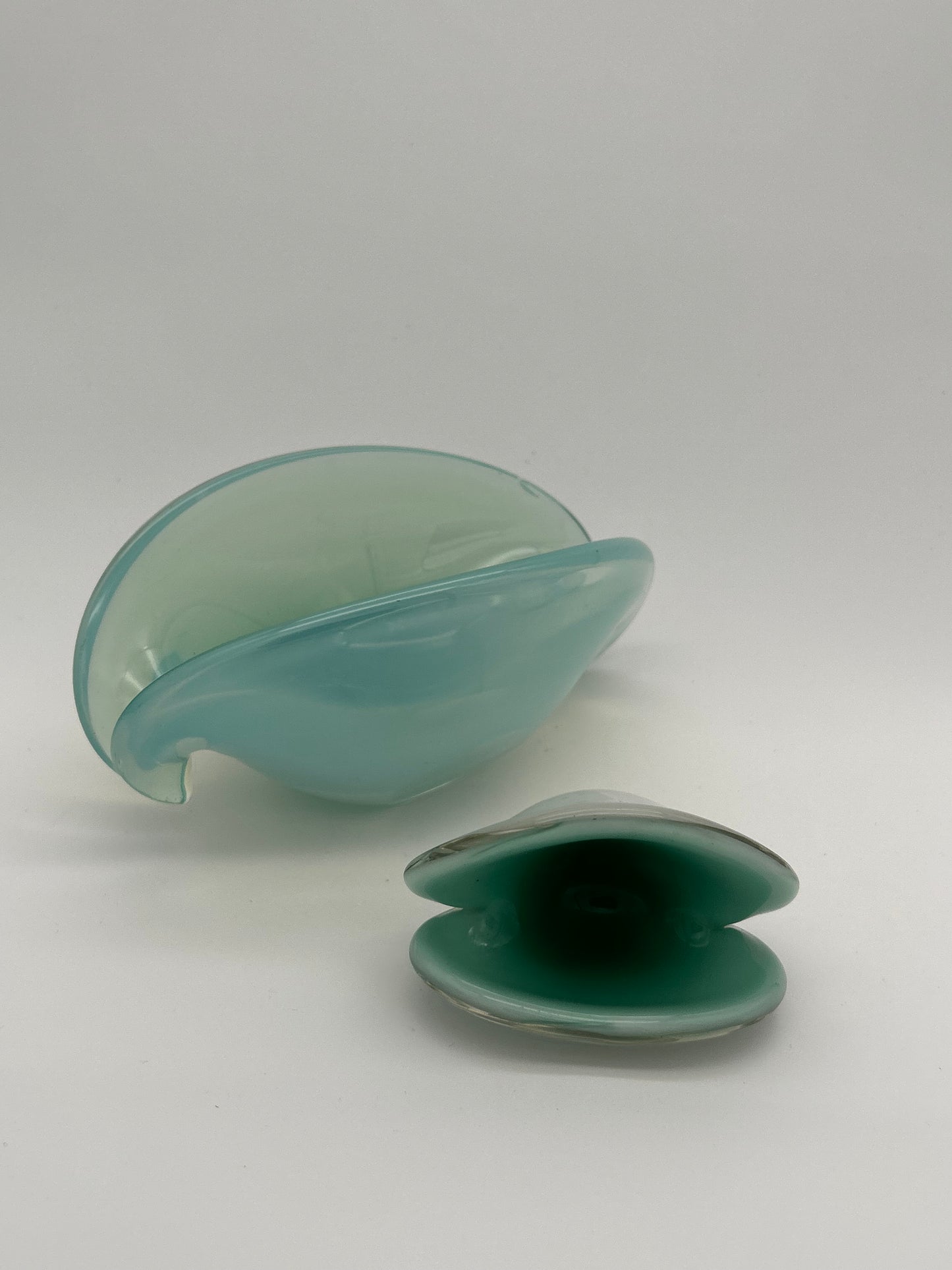 petit vide poche Murano palourde couleur menthe