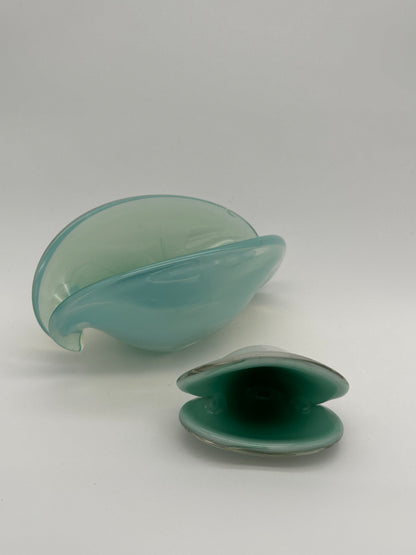 petit vide poche Murano palourde couleur menthe