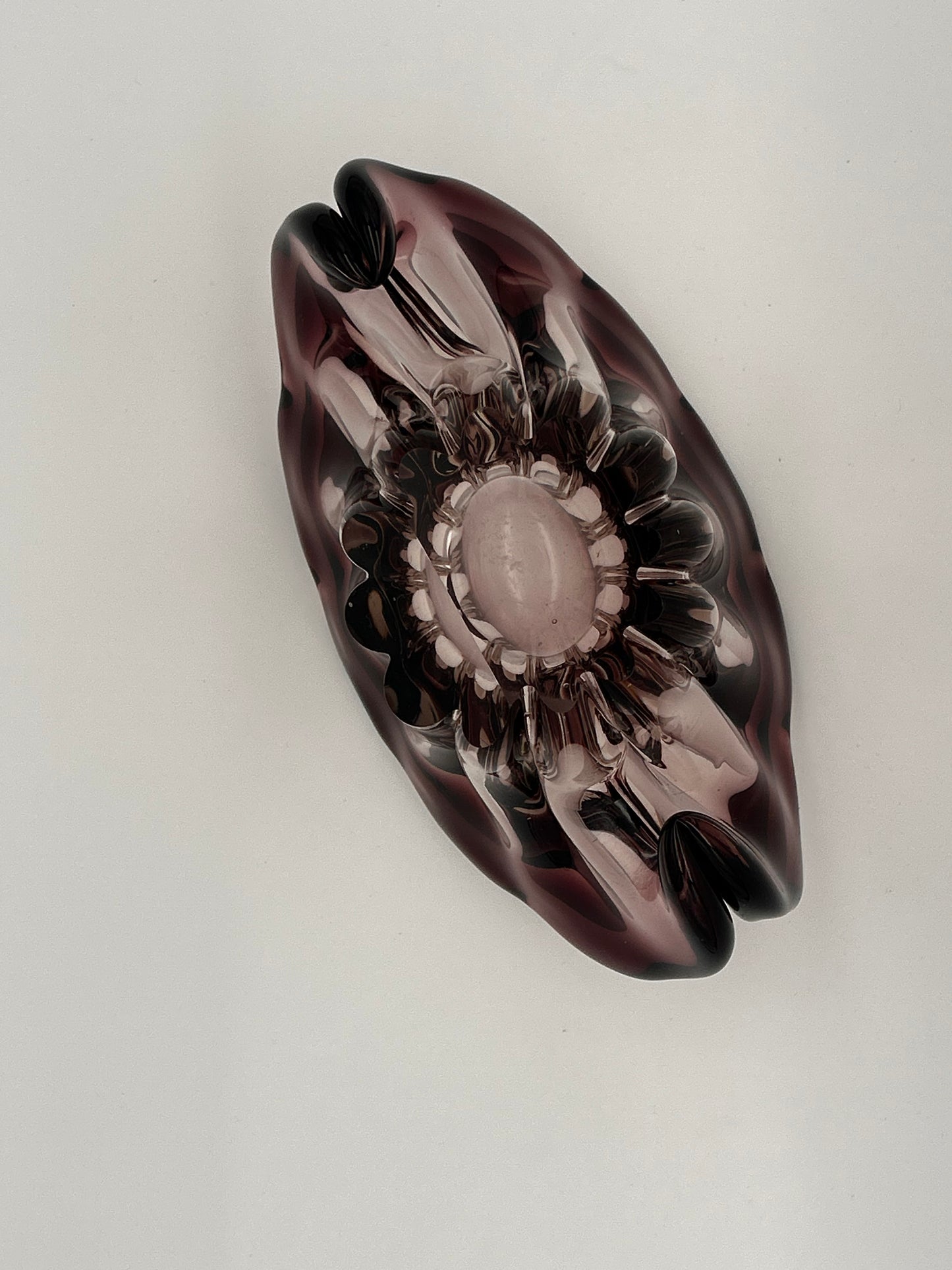 vide poche Murano palourde violet