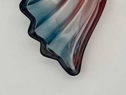 vide poche vintage coquillage en verre
