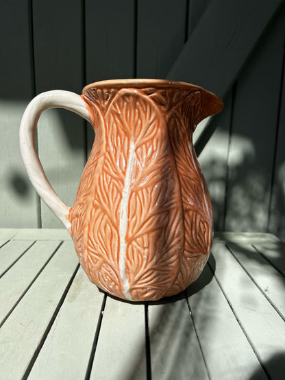 Pichet choux abricot Barbotine vintage