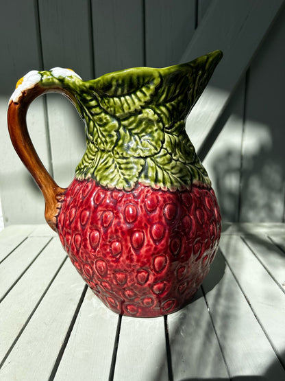 Pichet fraise céramique vintage